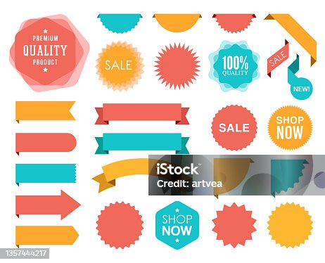 istock Set of the Ribbons 1357444217
