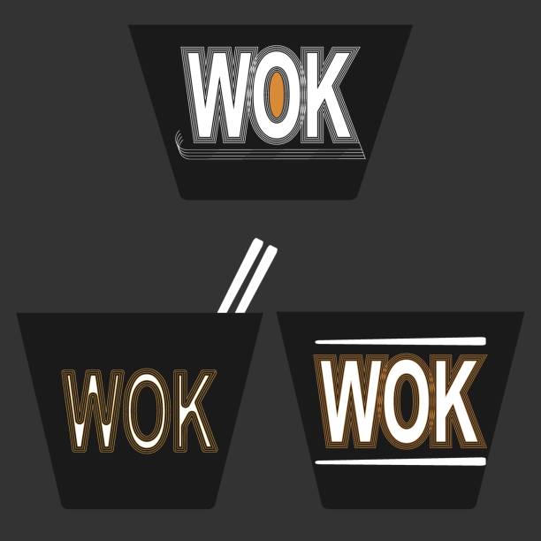 istock A set of isolated vector elements for logos. Designs with an inscription. Noodles wok. Adjustable design of Chinese cuisine for a cafe, restaurant, mobile application, design, website. 1357446616