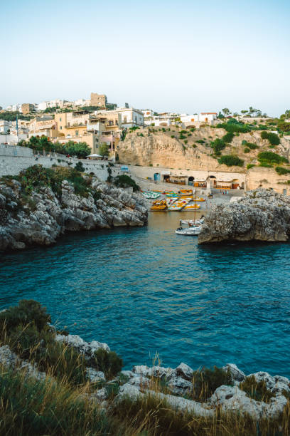 istock view on a small town in puglia: castro 1357449053