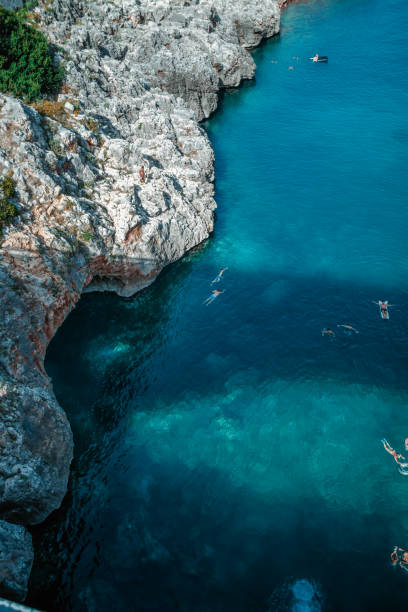 una vista fantástica en " il ciolo " en puglia - brindisi fotografías e imágenes de stock