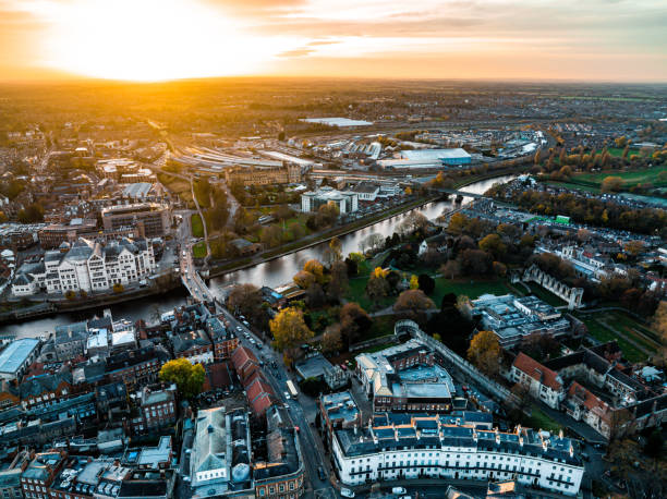 istock Aerial view of York downtown 1357452444