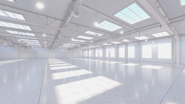 istock 3D render of empty exhibition space. backdrop for exhibitions and events. Tile floor. Marketing mock up. 1357454746