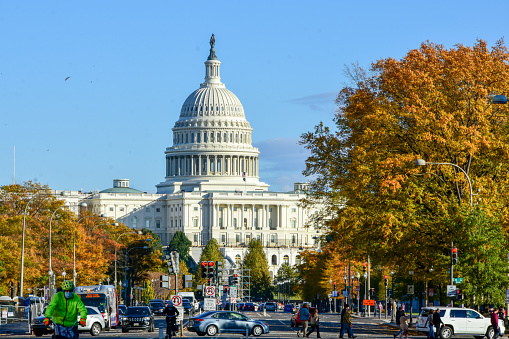 U.S. Capitol seen from Pennsylvania Avenue NW, Washington, DC.