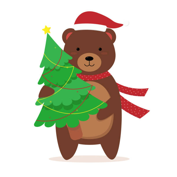 Ilustración de Un Lindo Oso De Dibujos Animados Con Árbol De Navidad y más Vectores Libres de Derechos de Agarrar - iStock Ilustración de Un Lindo Oso De Dibujos Animados Con Árbol De Navidad y más Vectores Libres de Derechos de Agarrar - iStock