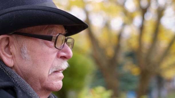 istock An old senior of Italian descent spends time alone. 1357456209
