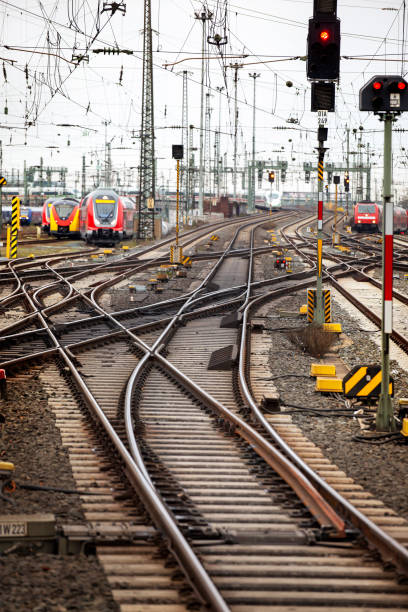 istock Trains, switches and railyard 1357462441