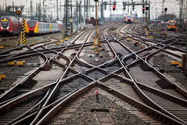 Trains, switches and railyard