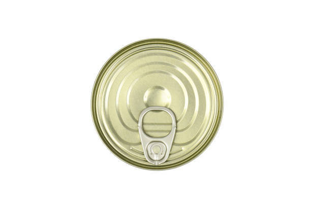 istock Tin of food, top view texture 1357479256