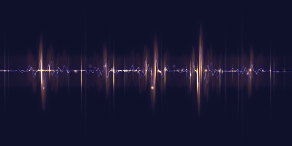 Stethoscope forming a heartbeat line or electrocardiogram pulse isolated on a white background. 3d rendering illustration