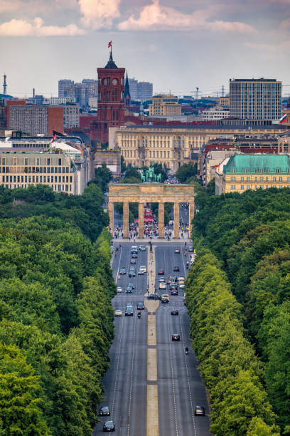 istock Brandenburg Gate In Berlin From Above 1357495038