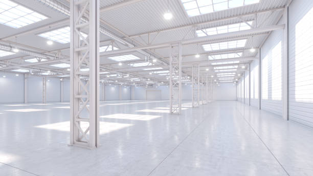 istock 3D render of empty exhibition space. backdrop for exhibitions and events. Tile floor. Marketing mock up. 1357502320