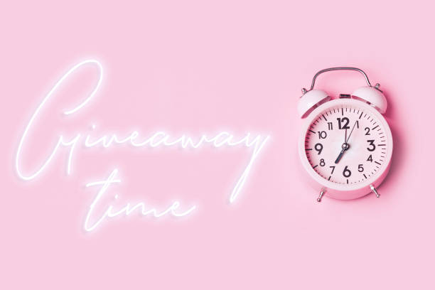 Giveaway time with alarm clock