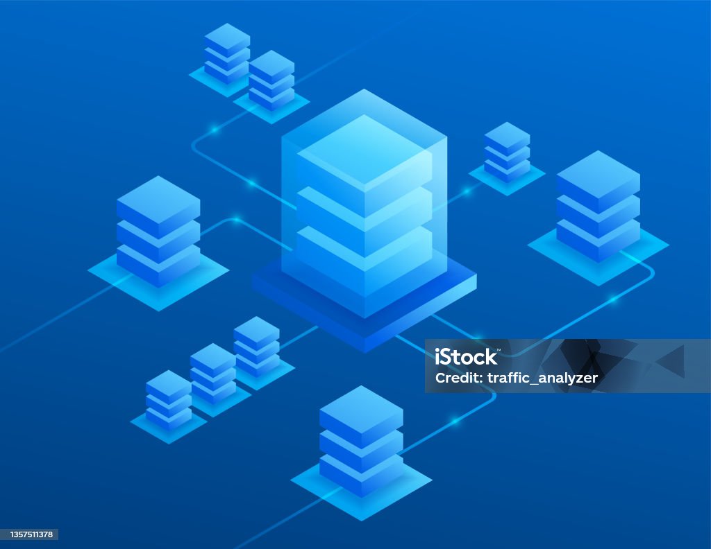 Database Shape Hd Database Isometric Background Stock Illustration - Download Image Now ...