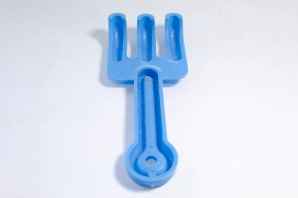 istock Toy rastel made of blue plastic 1357513157