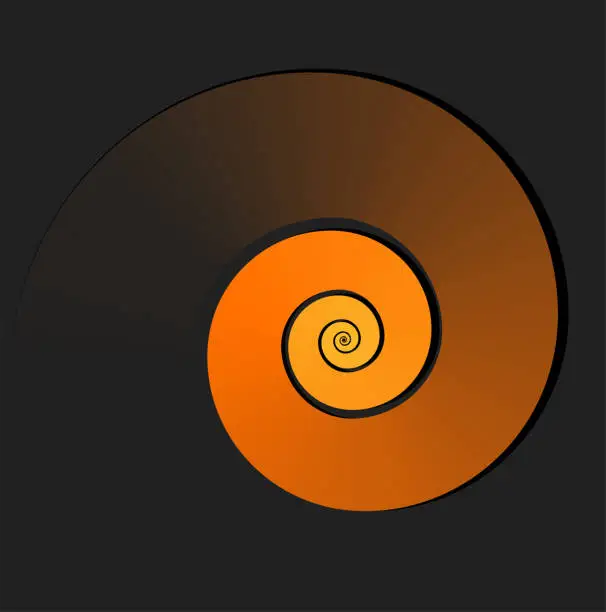 Vector illustration of spiral