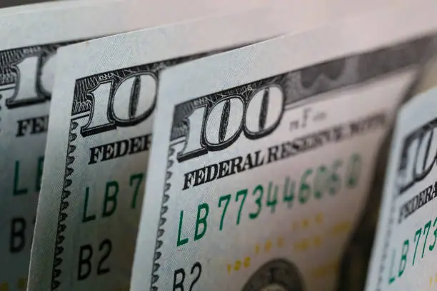 Photo of American paper money