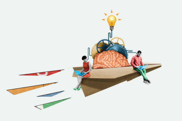 istock The concept of research and teamwork. Art collage. 1357517645