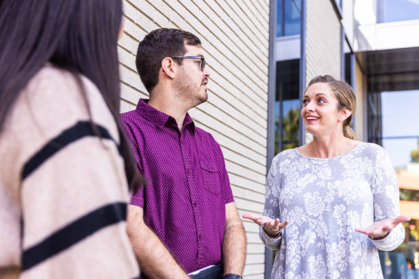 istock Young Academic Administrators Walking and Meeting 1357520308
