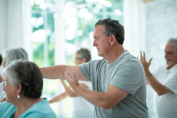 istock Seniors Indoor Tai Chi Class 1357522028