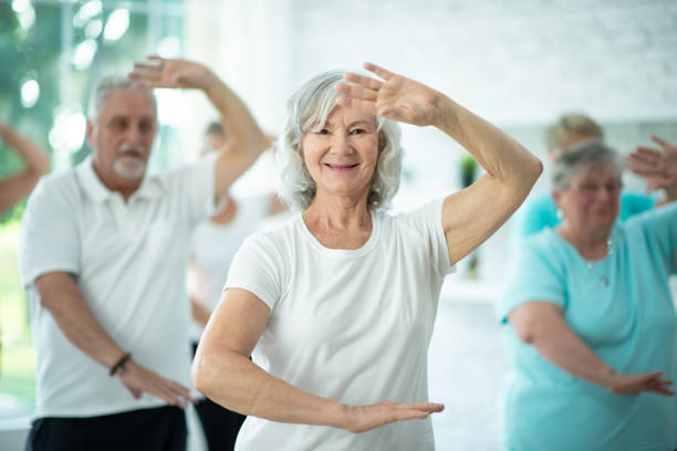istock Seniors Indoor Tai Chi Class 1357522029