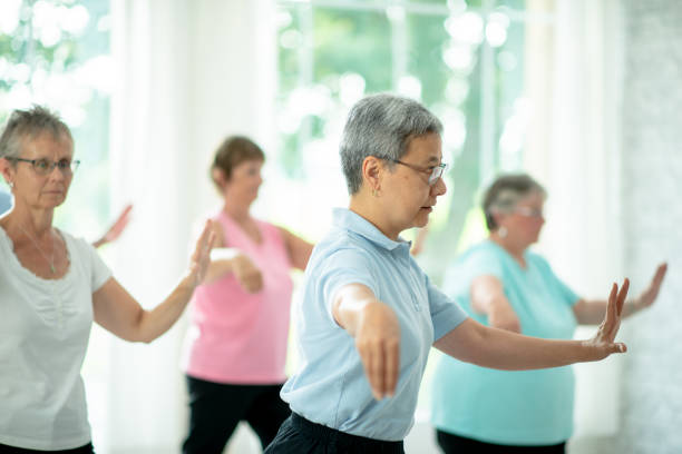 istock Seniors Indoor Tai Chi Class 1357522049