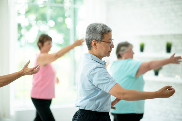 istock Seniors Indoor Tai Chi Class 1357522056
