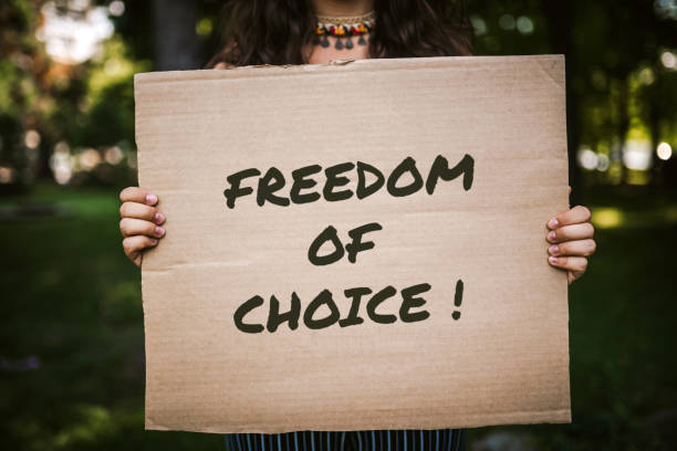 istock Our mission is to have free choice! 1357524639
