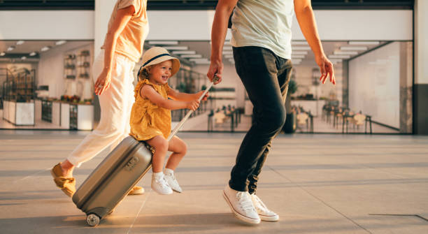 Young Family Having Fun Traveling Together