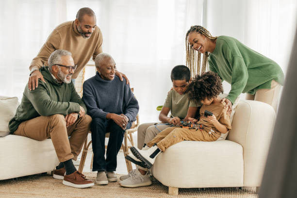 istock Three generation family spending time on weekend together 1357534396