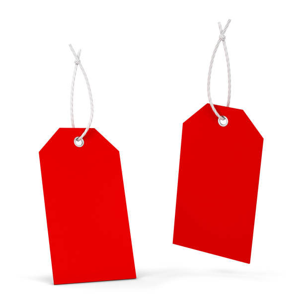 istock Blank paper price tag, clothing label 1357535111