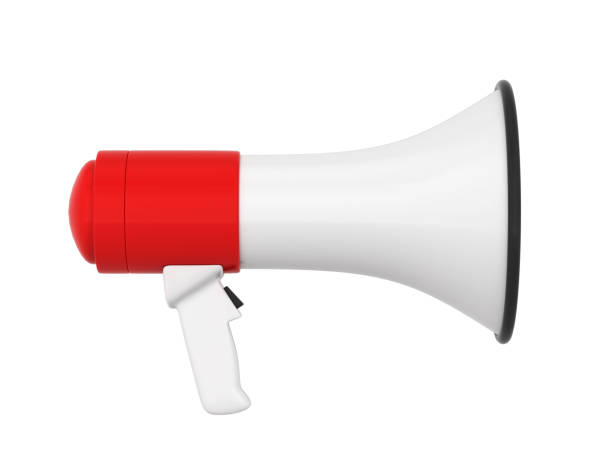 istock Megaphone, loudspeaker for public anouncement 1357535167