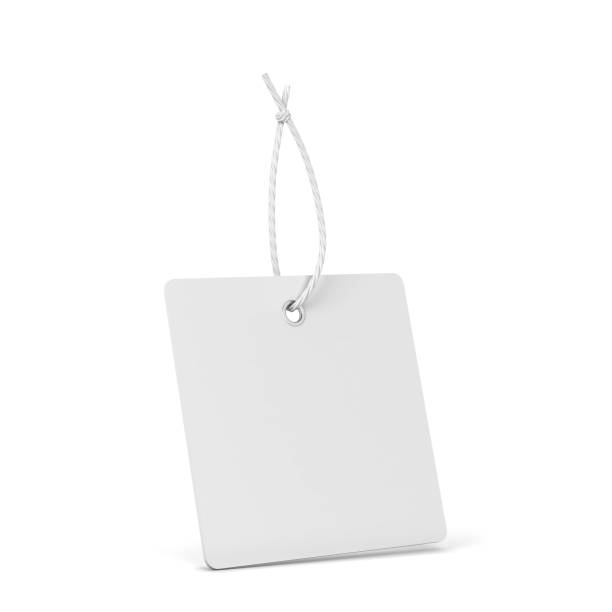istock Blank paper price tag, clothing label 1357535234