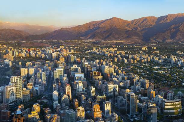 istock Sunset in Santiago de Chile 1357538683