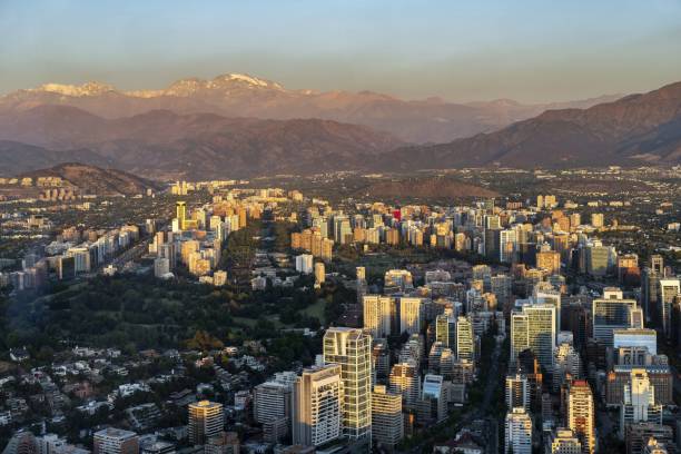 istock Sunset in Santiago de Chile 1357538686