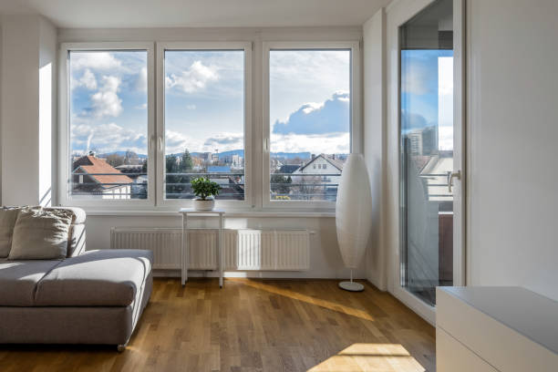istock Modern apartment living room 1357548021