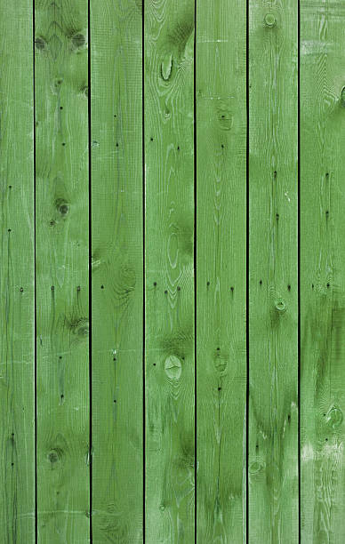 istock Green wooden boards 135754891