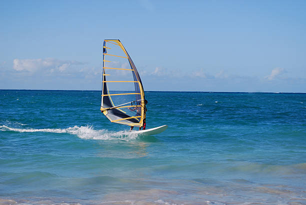 istock windsurfing in Kailua Bay, Oahu 135755666
