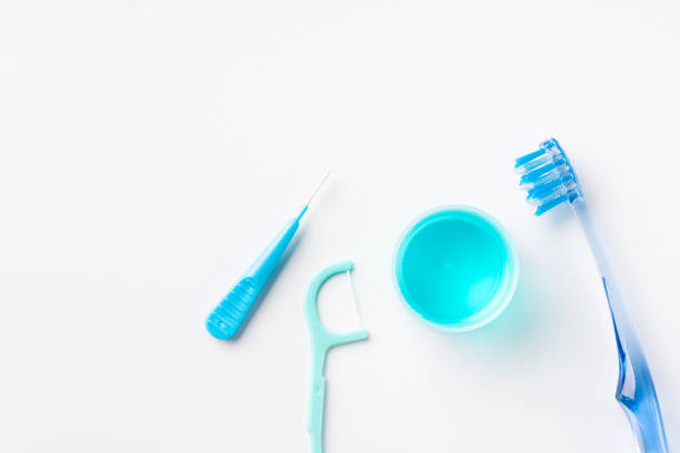 istock Image of using mouthwash to prevent bad breath 1357558868
