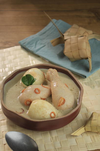 istock Close Up Opor Chicken Eggs for Ramadan and Lebaran Menu 1357558936
