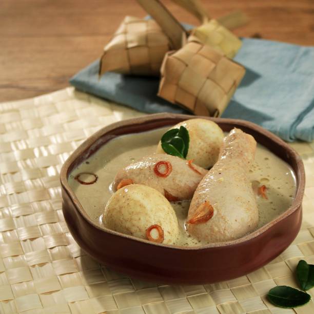 istock Close Up Opor Chicken Eggs for Ramadan and Lebaran Menu 1357558996