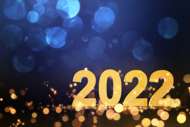 istock Happy New Year Background. Start to 2022. 3D illustration 1357560978