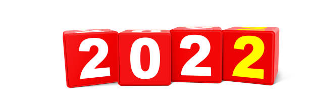 istock Happy New Year Background. Start to 2022. 3D illustration 1357561066