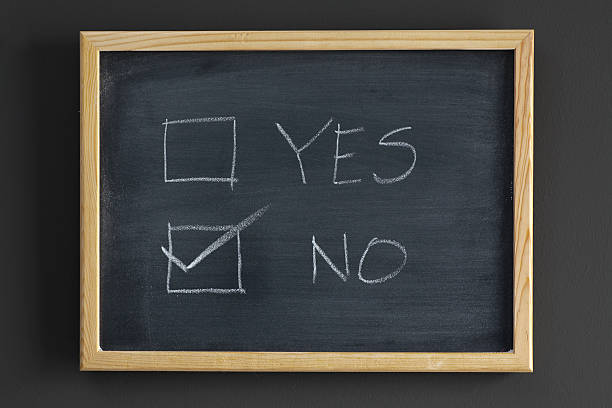 istock YES and NO check boxes written on a blackboard 135756412