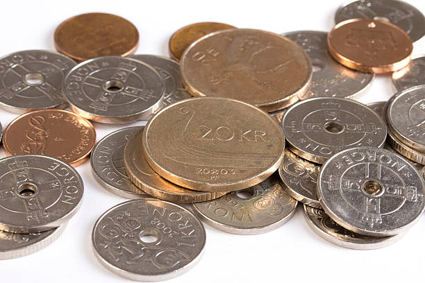 istock Closeup of Norwegian money. 135756614