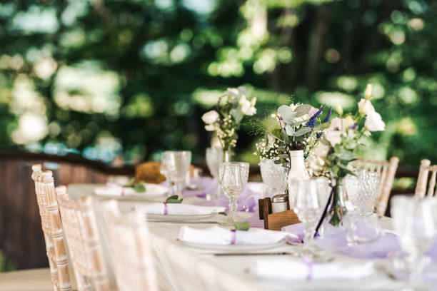 istock Fresh floral wedding decoration. 1357570466