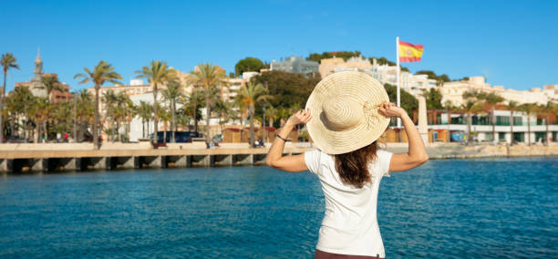 woman traveling in Spain- Cartagena woman traveling in Spain- Cartagena cartagena spain stock pictures, royalty-free photos & images