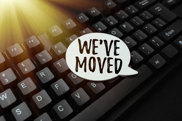 istock Text caption presenting We Ve Moved. Business overview having strong feelings sadness or sympathy has said or done Entering New Programming Codes, Typing Emotional Short Stories 1357580704