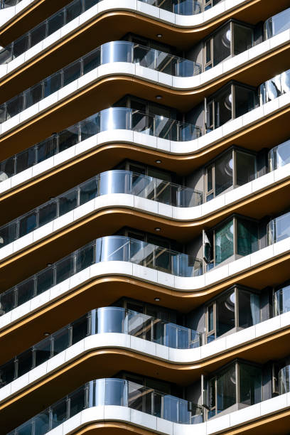 istock Modern architecture of metallic glass 1357586947