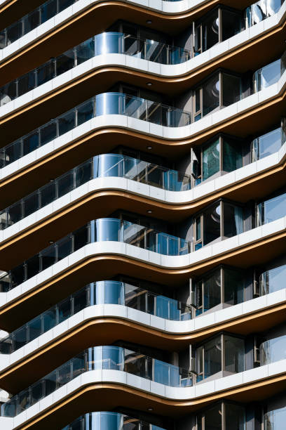 istock Modern architecture of metallic glass 1357586949