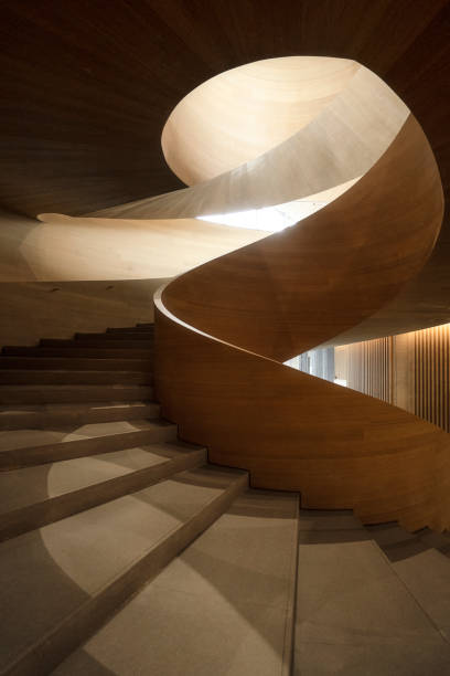 istock Stairs inside wooden buildings 1357588460